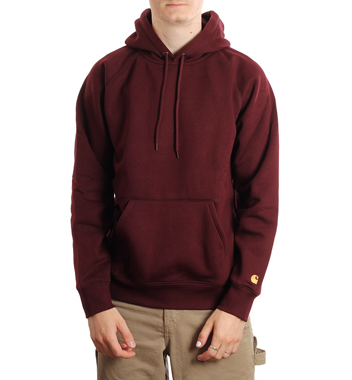 Carhartt WIP Chase Hooded Sweatshirt Amarone Gold Boardvillage Streetwear Suomalainen Katumuodin Verkkokauppa