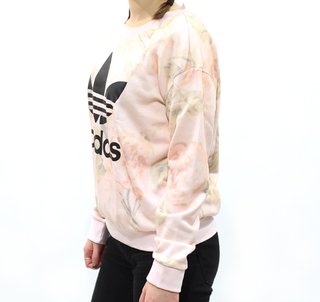 Adidas pastel rose pullover sale