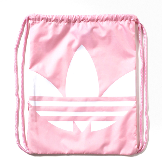 Adidas Trefoil Gym Sack Light Pink White Boardvillage Streetwear