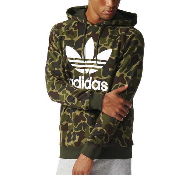 adidas originals camo trefoil hoodie