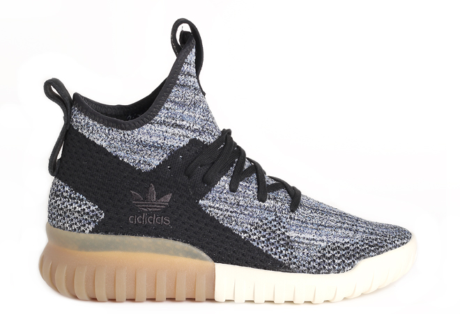 Adidas Tubular X Primeknit Core Black / Tactile Blue ...