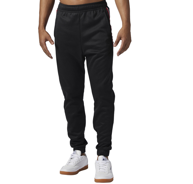 reebok franchise track pant black