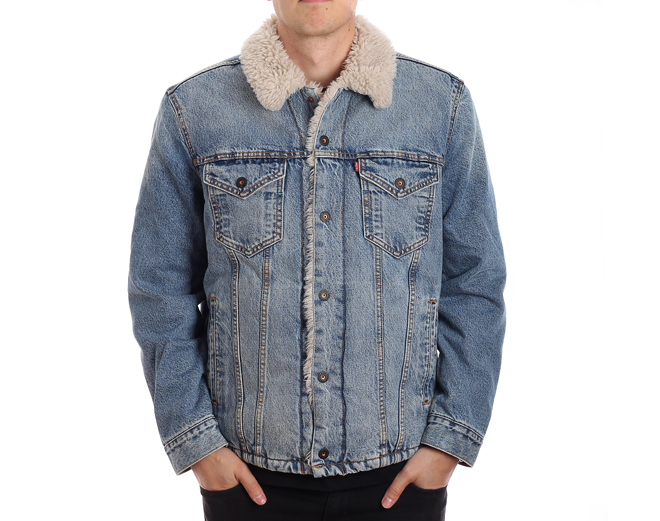 levis skate sherpa trucker