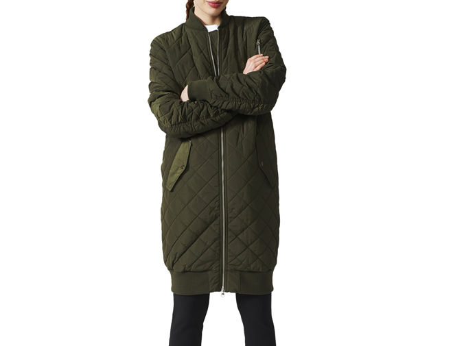 long bomber jacket adidas