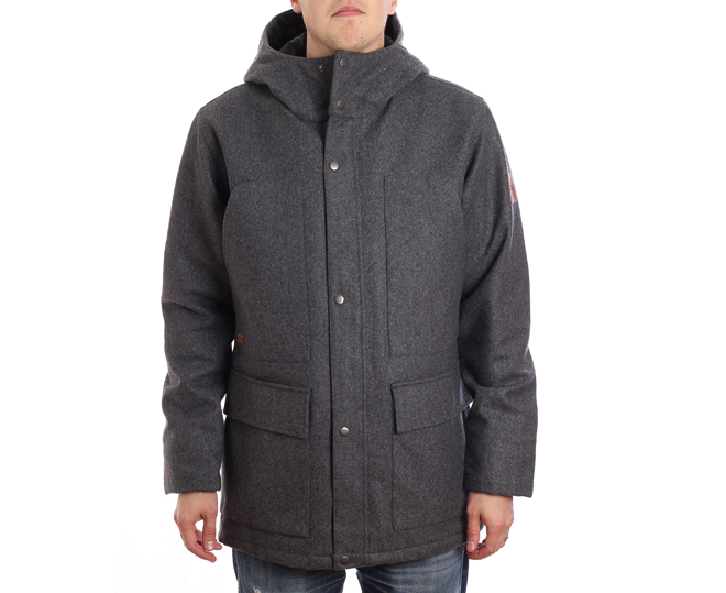 makia hooded wool jacket