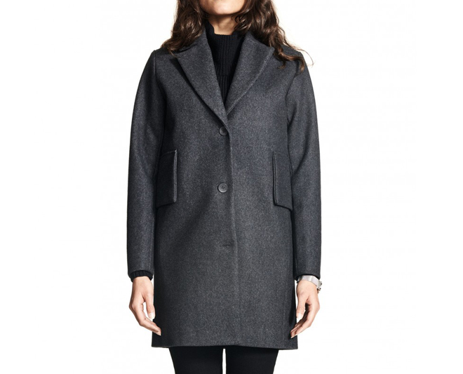 makia hooded wool jacket