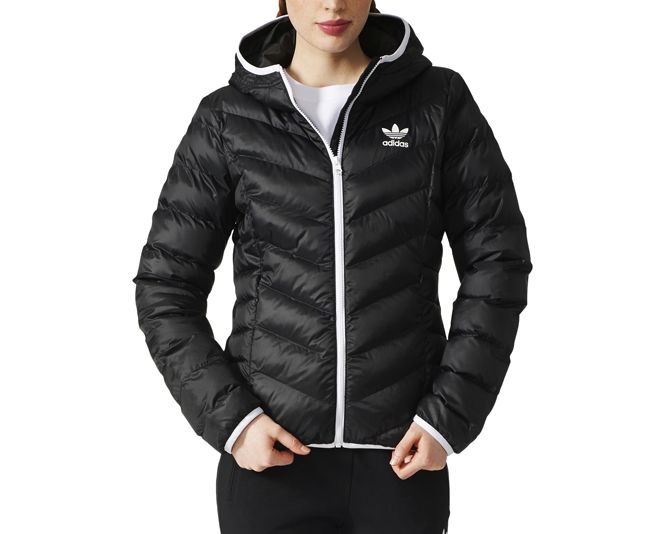 adidas women's slim jacket black