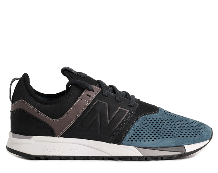 new balance men's 247 luxe shoes navy with navy & grey