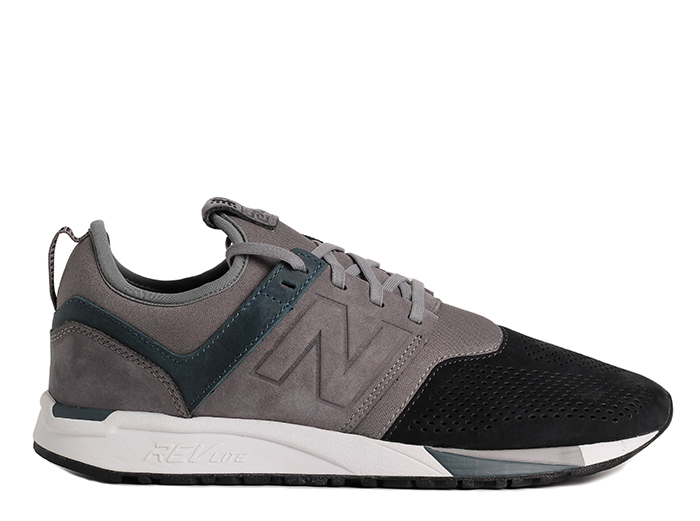 new balance men's 247 luxe shoes navy with navy & grey