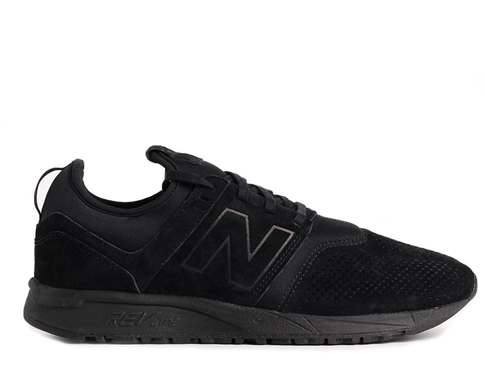 new balance black suede