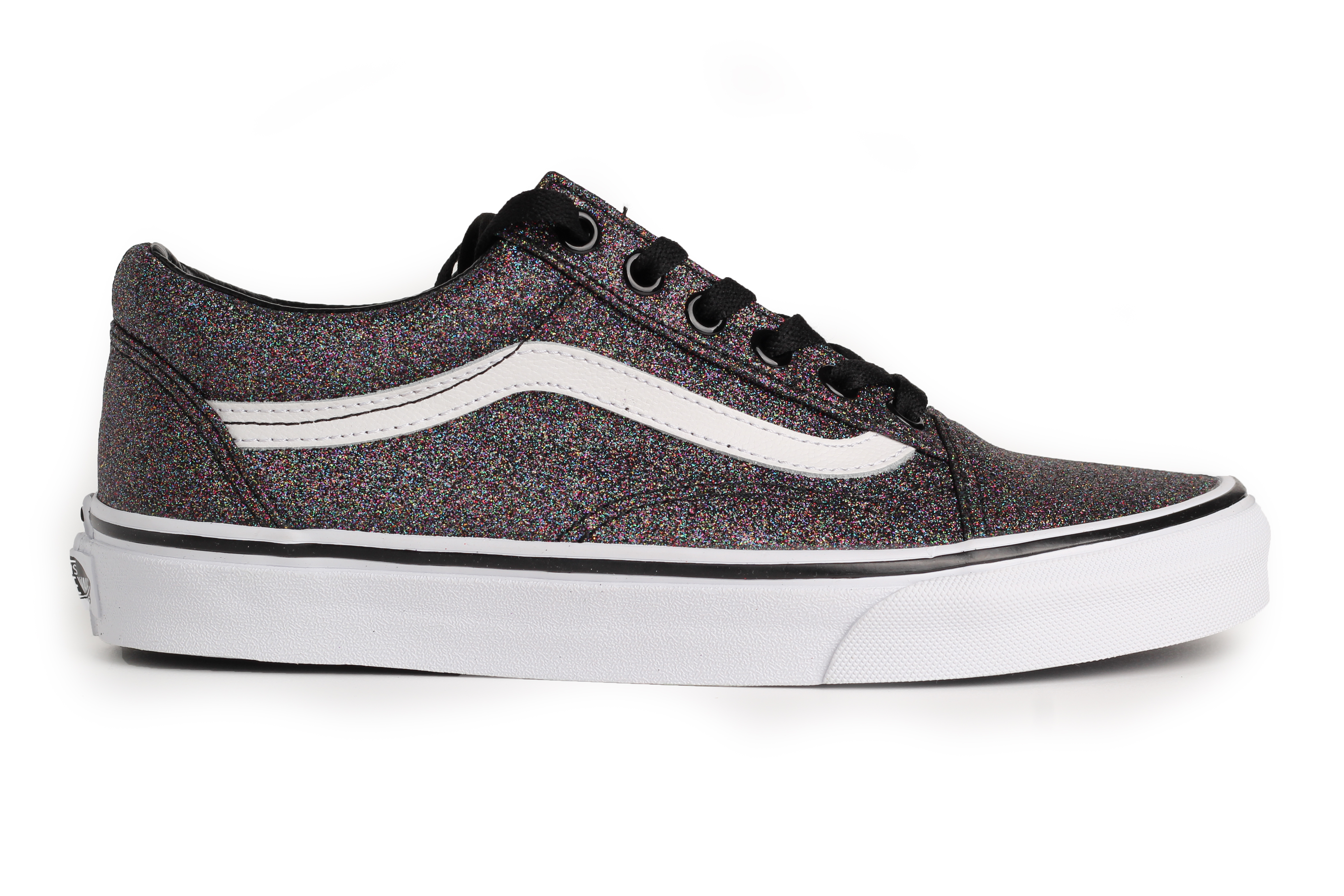 vans nere brillantinate