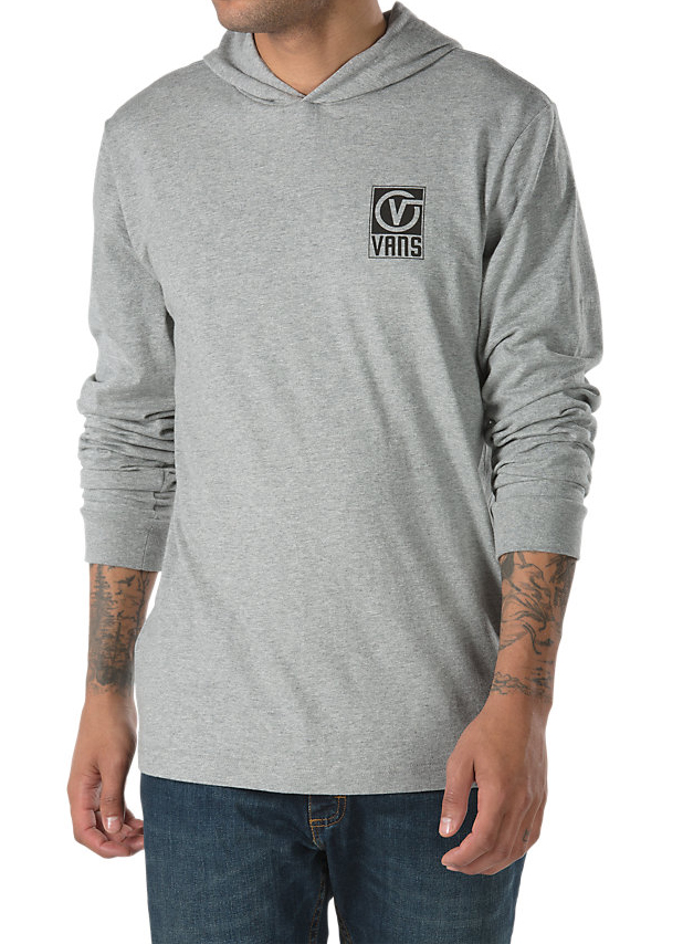 Vans Van Doren Hooded Tee Cement Heather Boardvillage Streetwear Suomalainen Katumuodin Verkkokauppa