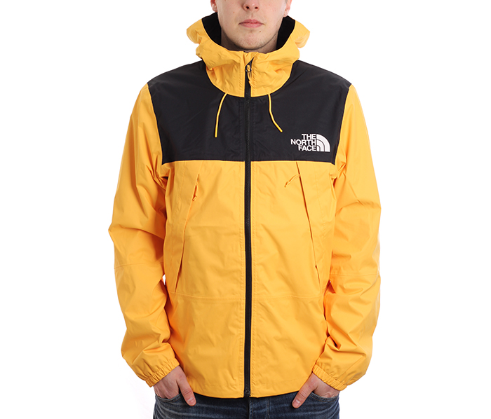 black yellow north face