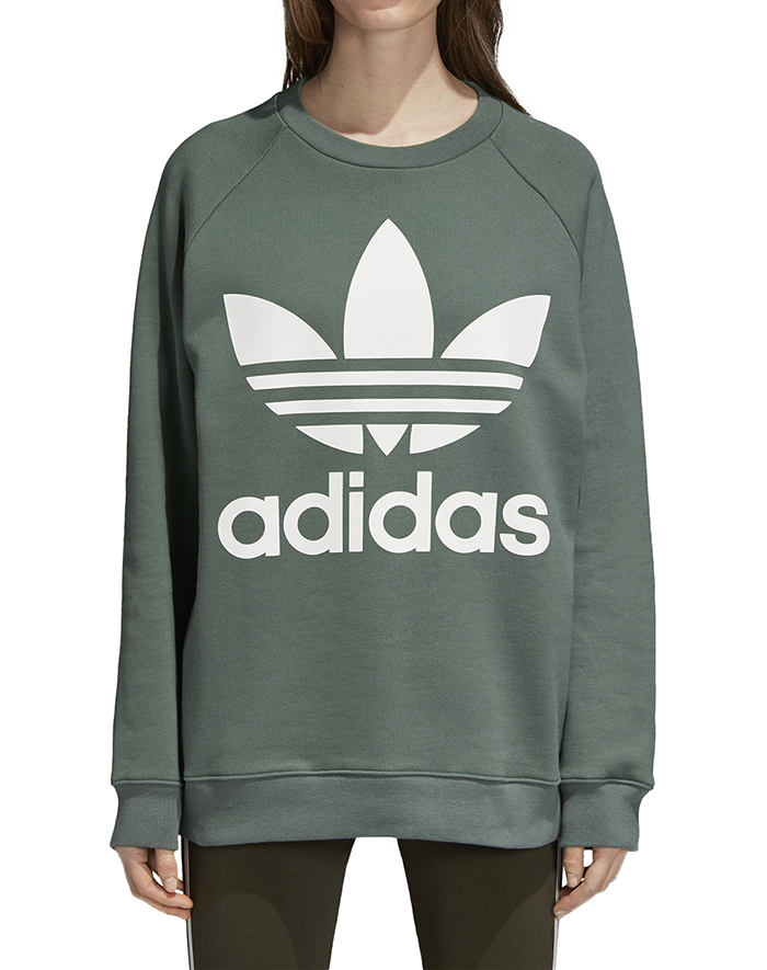 green adidas sweatshirt womens