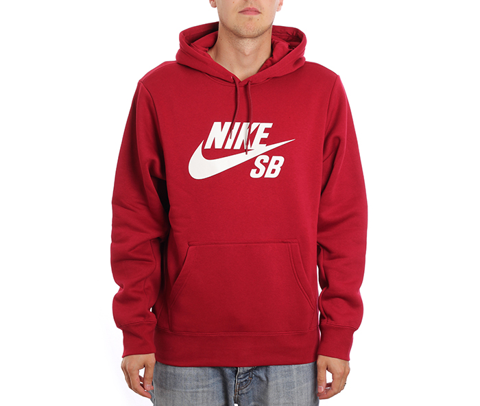 nike sb hoodie red