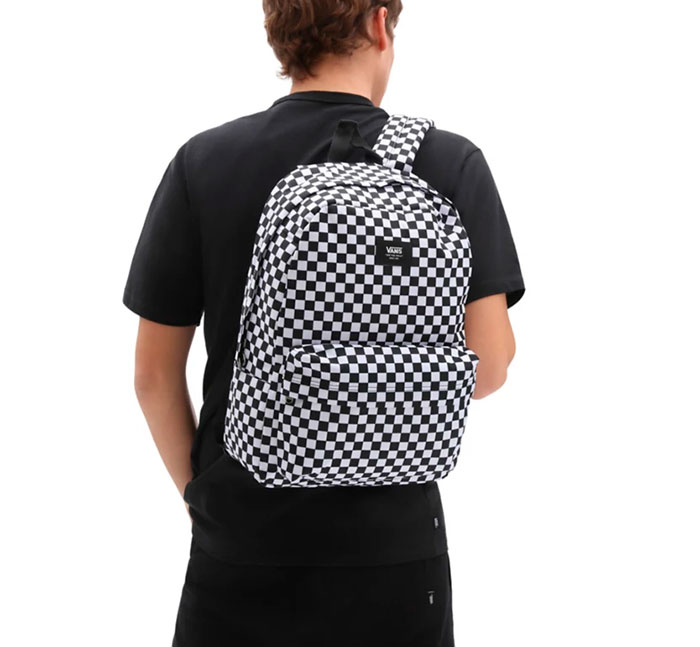 Vans old sales skool backpack checkerboard