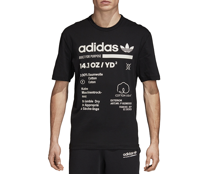 adidas kaval tee black