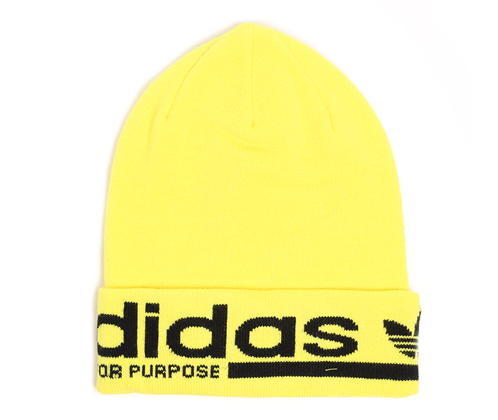 yellow adidas beanie
