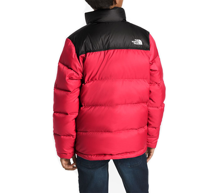 The North Face Youth Nuptse Down Jacket Red - Boardvillage Streetwear ...