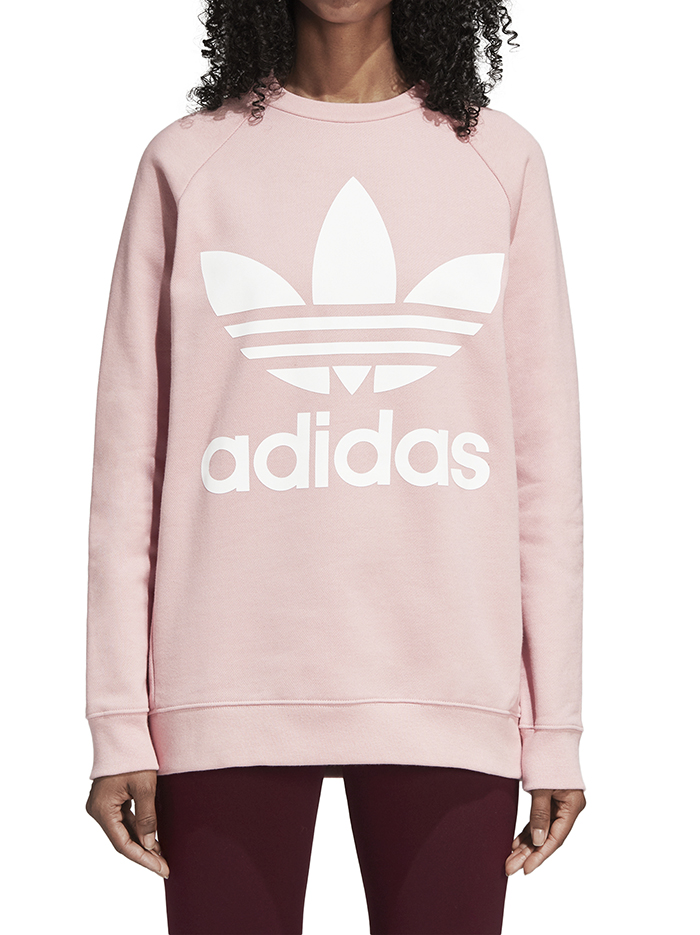 adidas pink sweatshirt womens