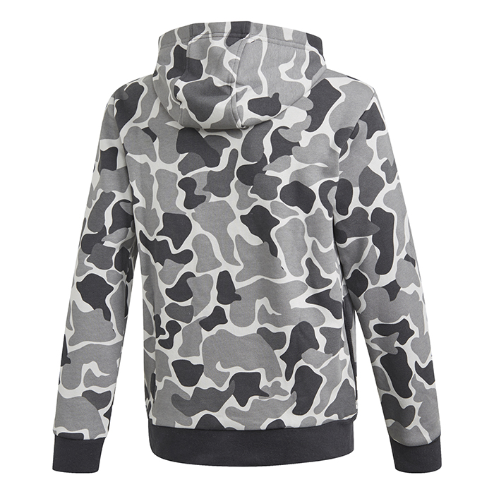 Adidas Junior Camo Trefoil Hoodie Carbon - Boardvillage Streetwear ...