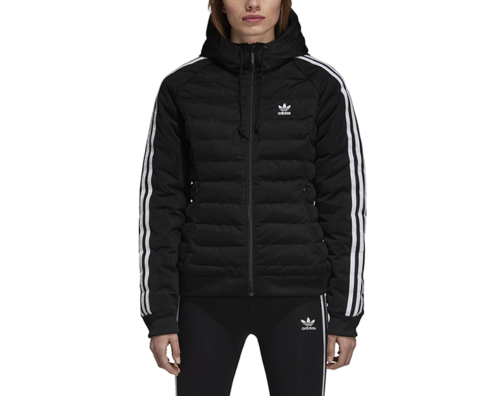 adidas women's slim jacket black