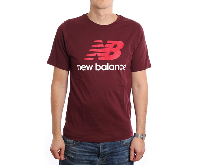 new balance stacked logo tee