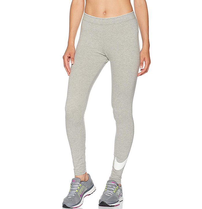 nike swoosh leggings grey