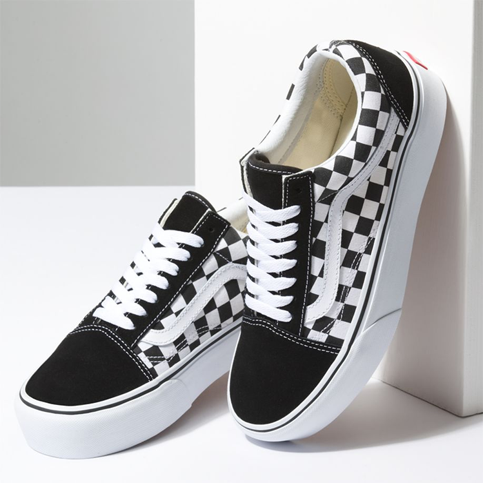 Vans Old Skool Platform Checkerboard Black White Boardvillage Streetwear Suomalainen Katumuodin Verkkokauppa