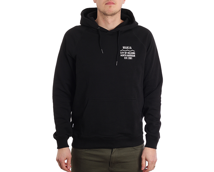 Makia Civil Backprint Hoodie Black Boardvillage Streetwear