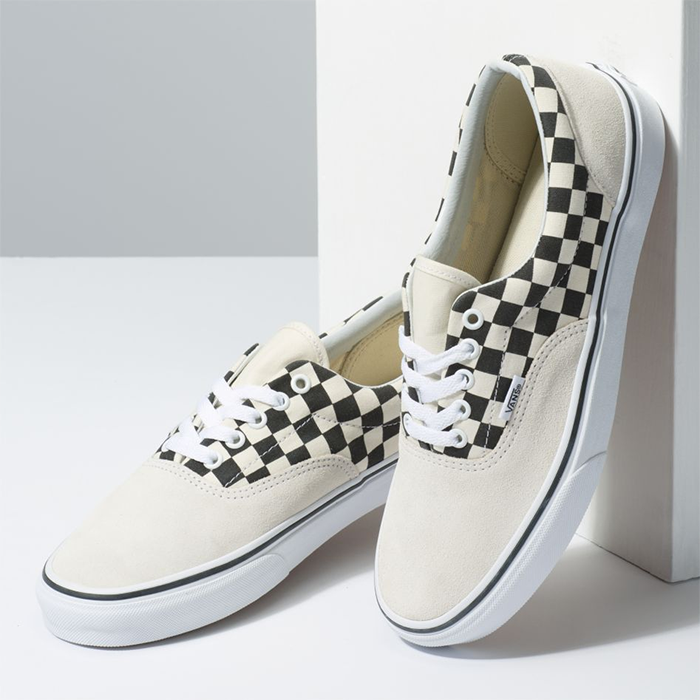 Vans Era Primary Check Marshmallow Black Boardvillage Streetwear Suomalainen Katumuodin Verkkokauppa