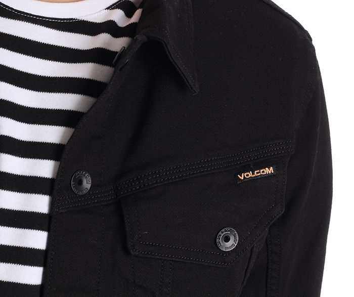 Volcom Weaver Denim Jacket Black Boardvillage Streetwear Suomalainen Katumuodin Verkkokauppa