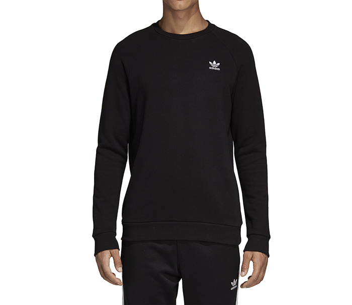 Adidas Originals Essential Crewneck Sweatshirt Black - Boardvillage