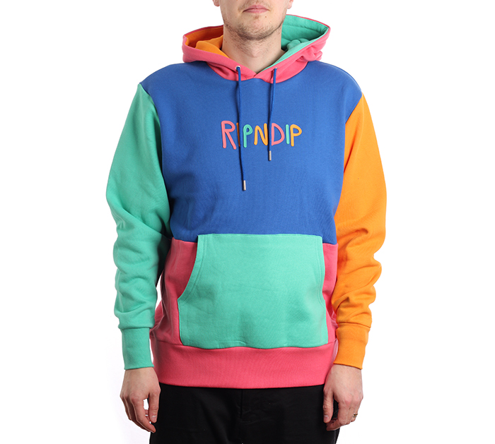 RIPNDIP Color Block Multi Panel Hoodie - Boardvillage Streetwear ...