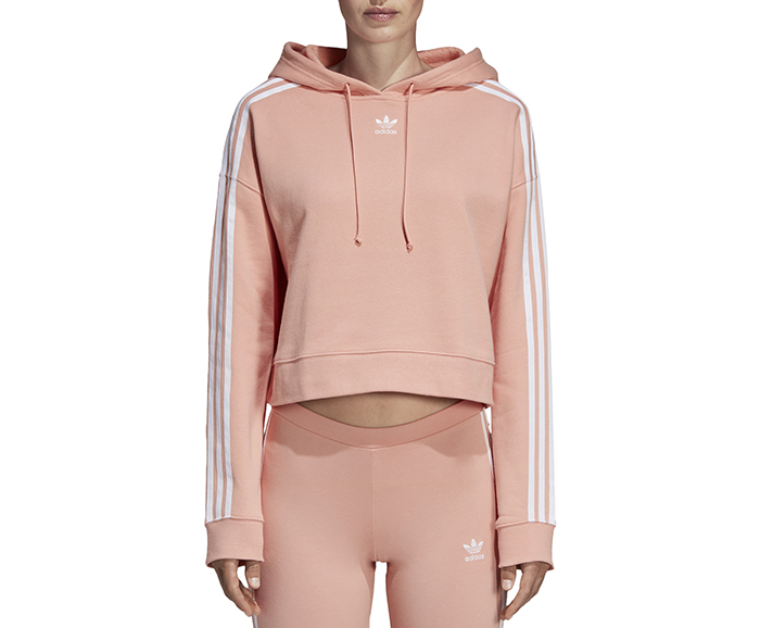 adidas women's cropped sweatshirts