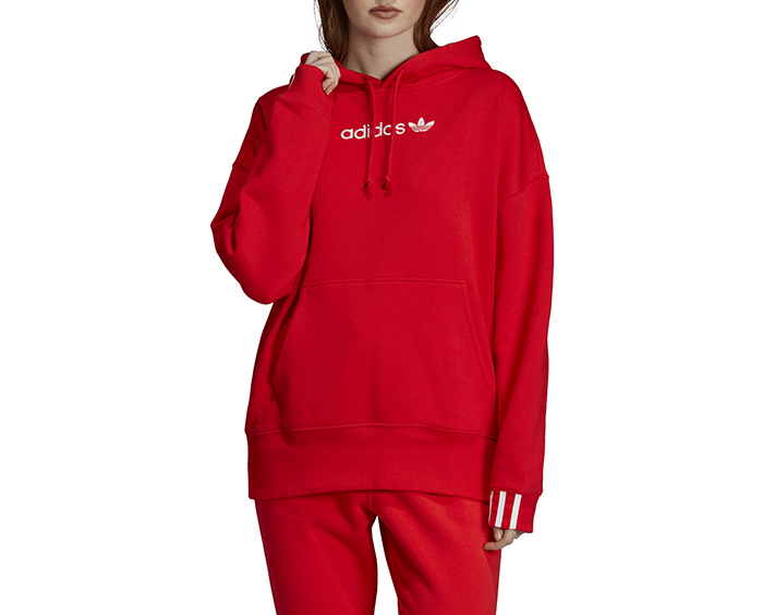 adidas originals coeeze fleece sweatshirt in grey heather