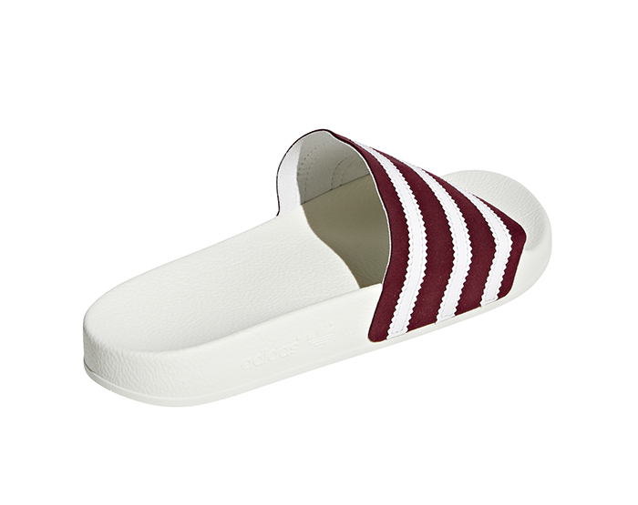 adidas burgundy slides