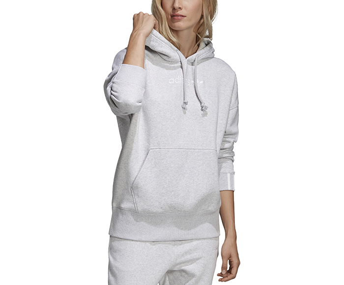 adidas originals coeeze hoodie in grey heather
