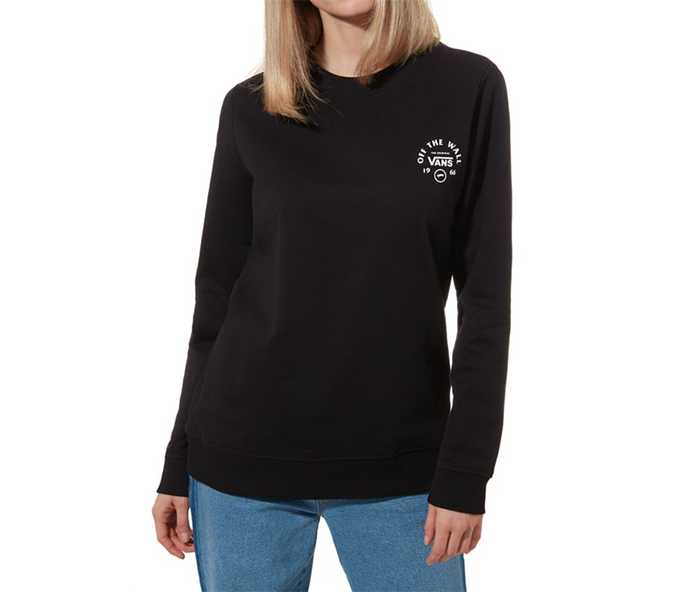 Vans Womens Attendance Crew Black Boardvillage Streetwear Suomalainen Katumuodin Verkkokauppa