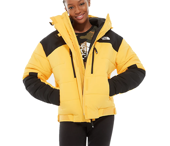 north face black and yellow