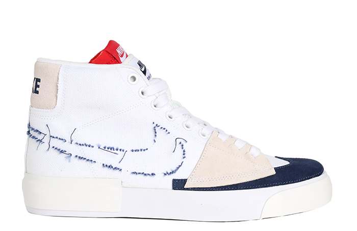 Nike Sb Zoom Blazer Mid Edge White Midnight Navy University Red Boardvillage Nike Sb Zoom Blazer Mid Edge White Midnight Navy University Red Boardvillage