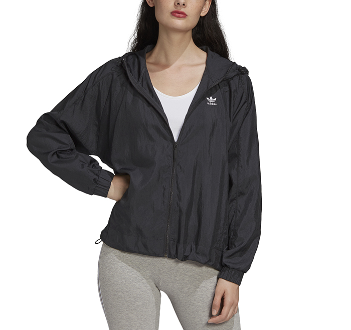 black adidas windbreaker