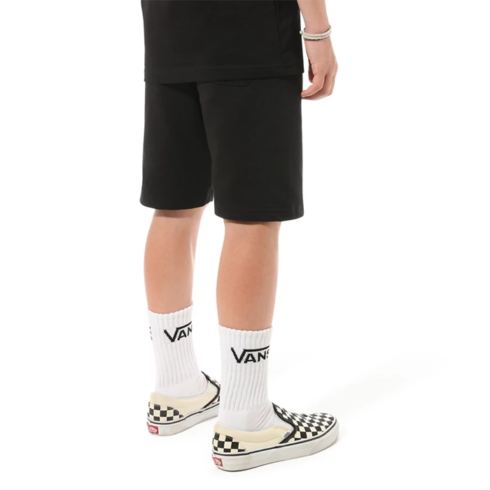 Vans Youth OG Checker Fleece Shorts Black Boardvillage