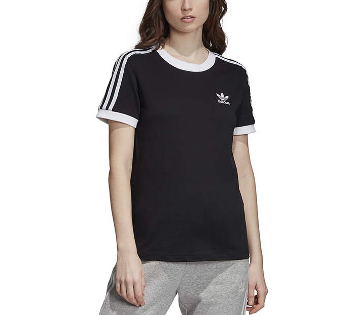 adidas 3 stripes tee womens
