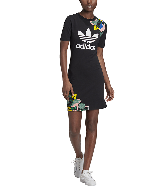 Adidas Originals Womens HER Studio London Tee Dress Black - Boardvillage