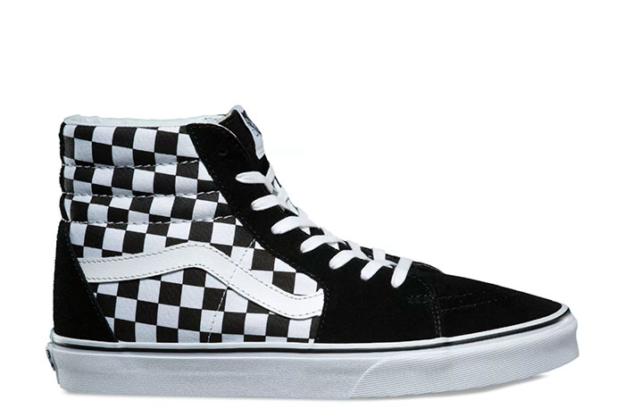 Vans SK8-HI (Checkerboard) Black / True White - Boardvillage Streetwear |  Suomalainen Katumuodin Verkkokauppa