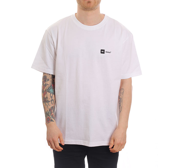 Makia Dylan T Shirt White Boardvillage Streetwear Suomalainen Katumuodin Verkkokauppa