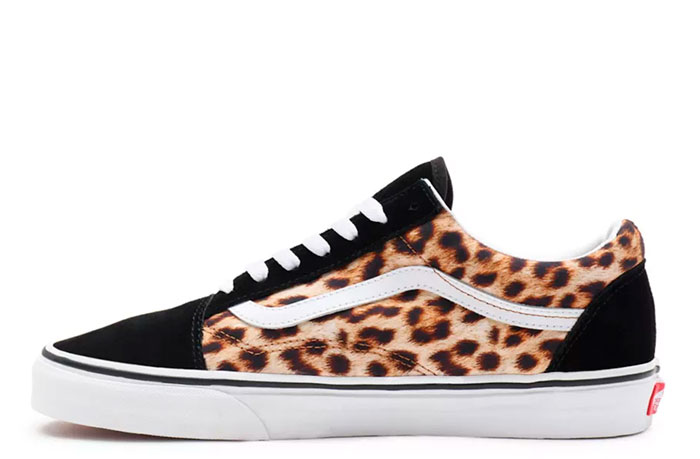 vans old skool leopard black gum