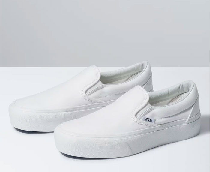 vans womens slip on platform