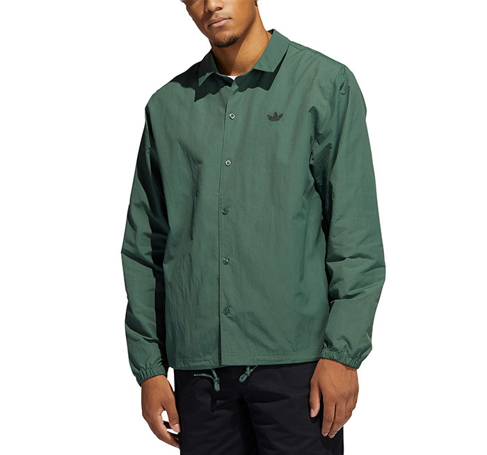 Adidas Originals Coach Shirt Green Oxide Black Boardvillage Streetwear Suomalainen Katumuodin Verkkokauppa